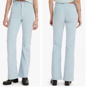 Levi's Women's Ribcage Boot Cut Corduroy Pants - Soft Blue